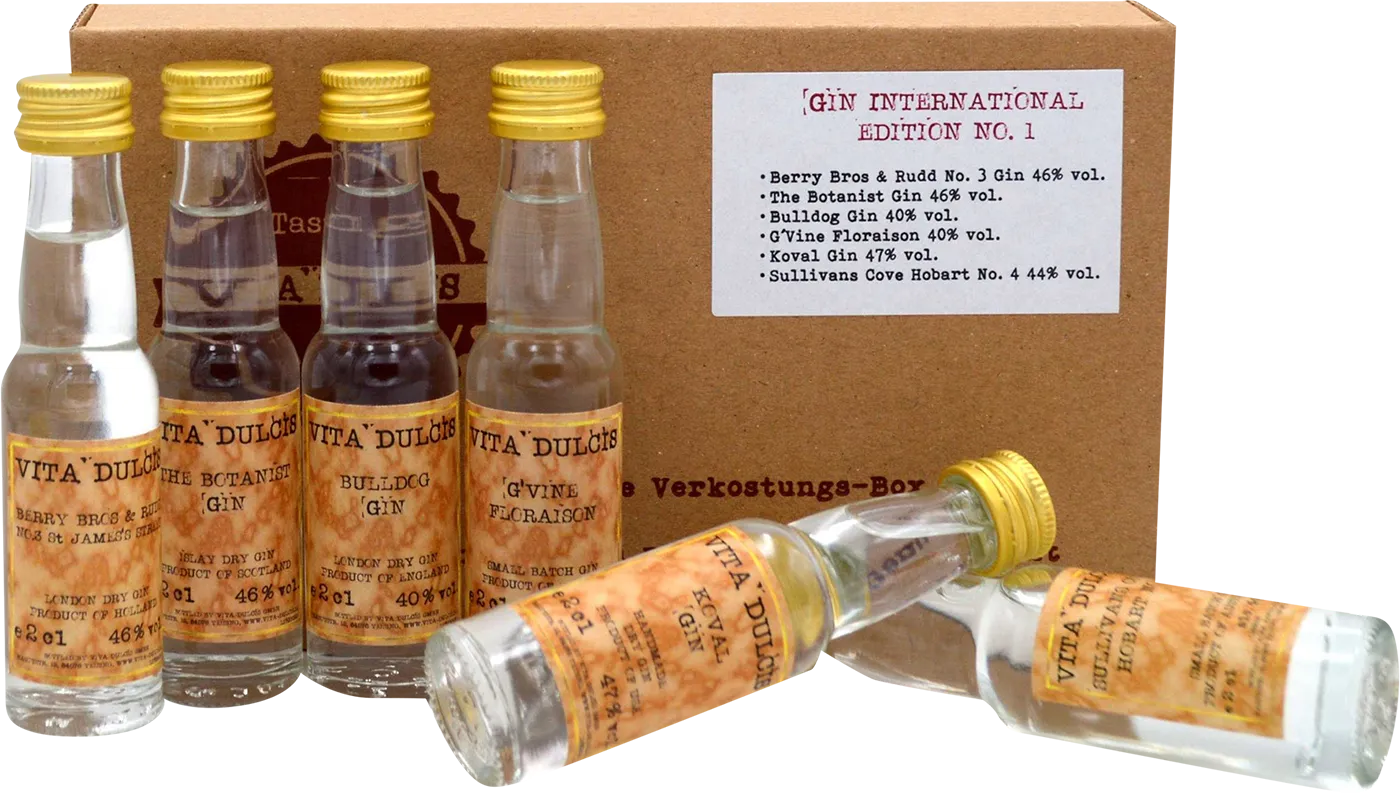 Vita Dulcis Gin Tasting Box: International (6x Gin Minis)